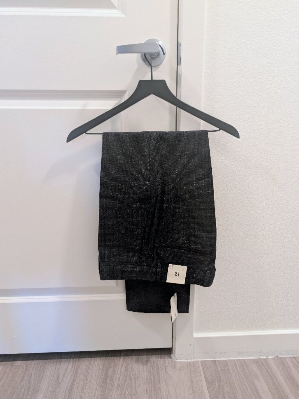 Banana Republic Wrinkle Resistant Slim Fit Dress Pants 31x30 Charcoal NWT